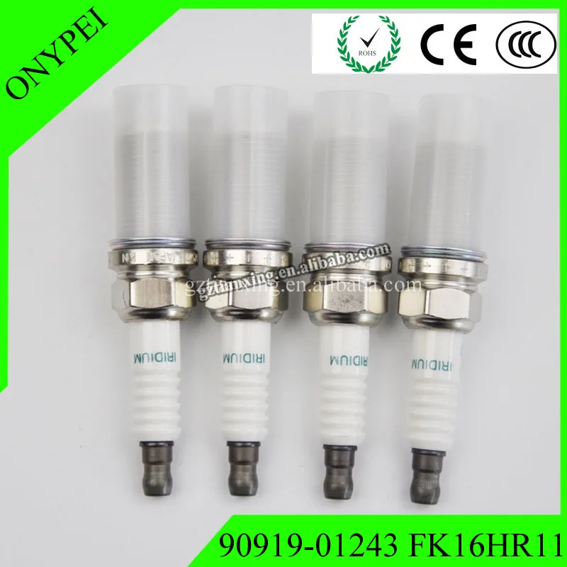 4x90919 01243 FK16HR 11 двойная иридиевая Свеча зажигания для Toyota Corolla Vitz Ractis Auris 90919 FK16HR11