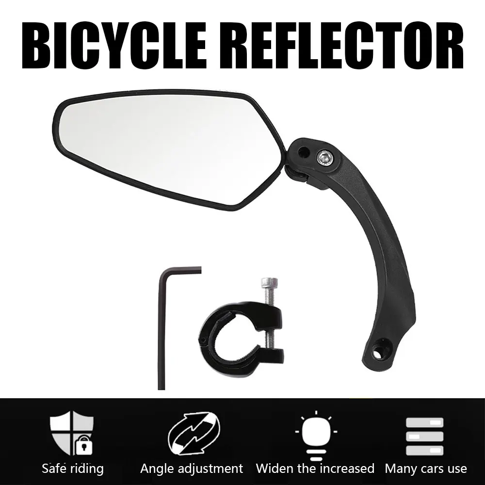 

Зеркало заднего вида на руль велосипеда, регулируемое HD широкодиапазонное легкое защитное отражатель для горных велосипедов, дорожных вел...