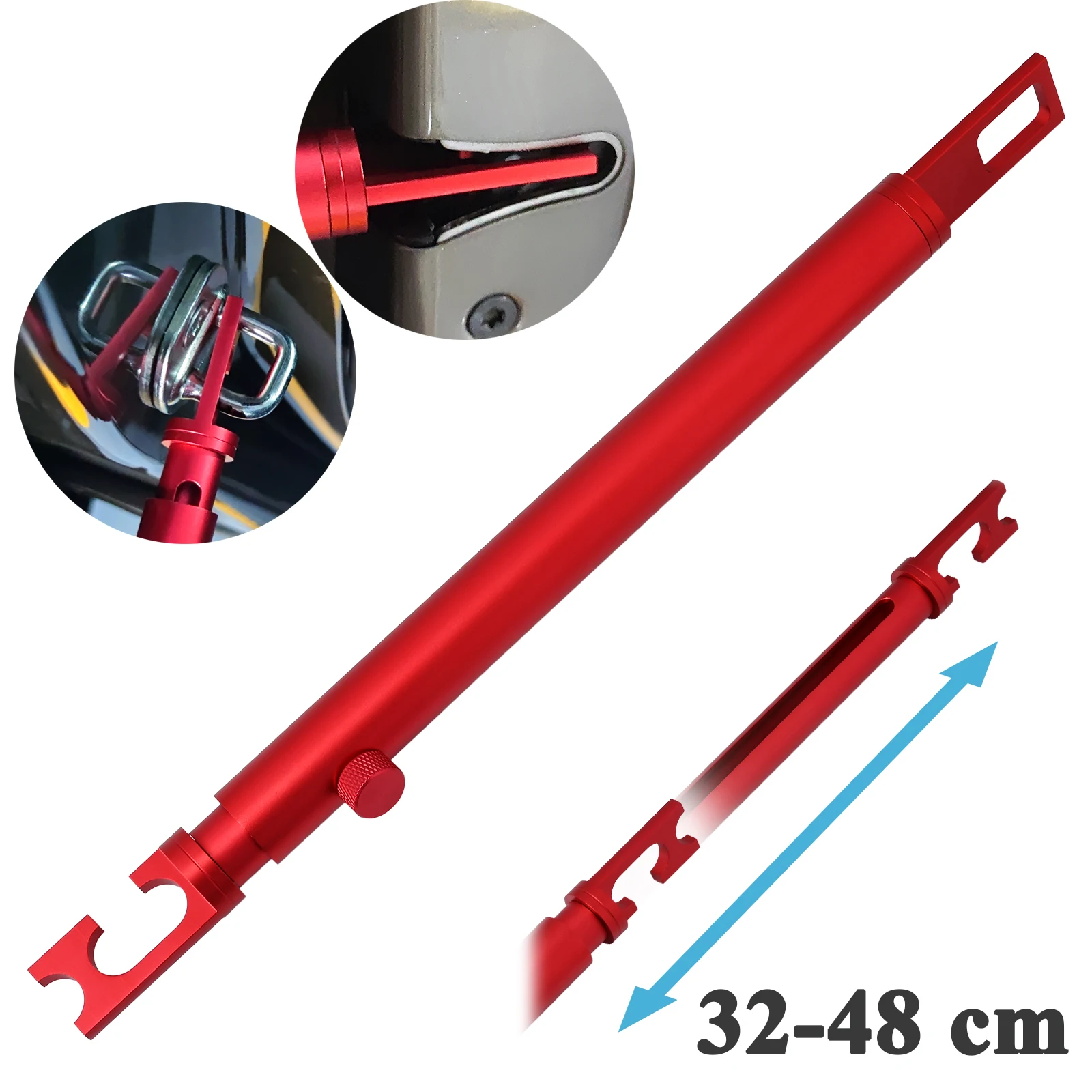 

FOSHIO Car Door Retractable Support Rod Vehicle Repair Fixing Tool Metal Expansion Holder for Auto Body Polishing Vinyl Wrapping