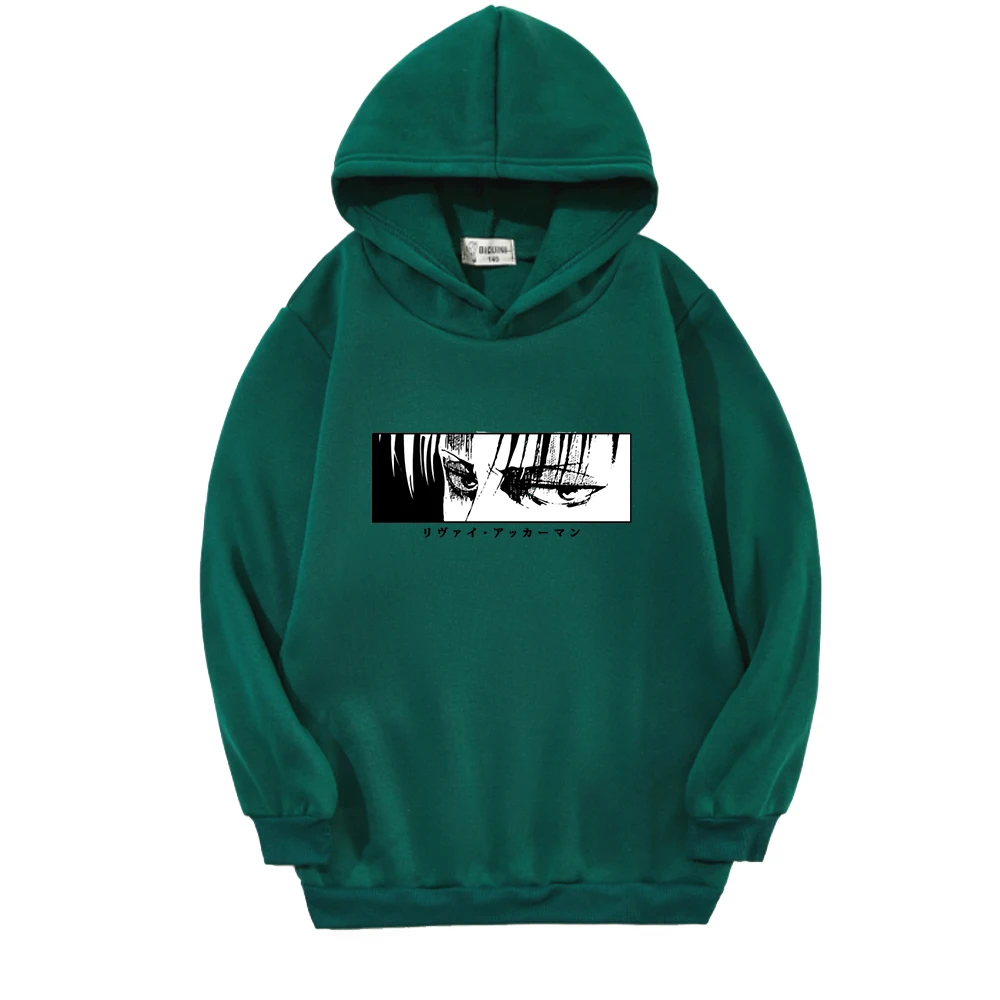 

Anime Attack On Titan Hoodies Cool Levi Ackerman Pullover Hooded Sweatshirt boy Long Sleeve kids clothes girls Casual Loose Tops