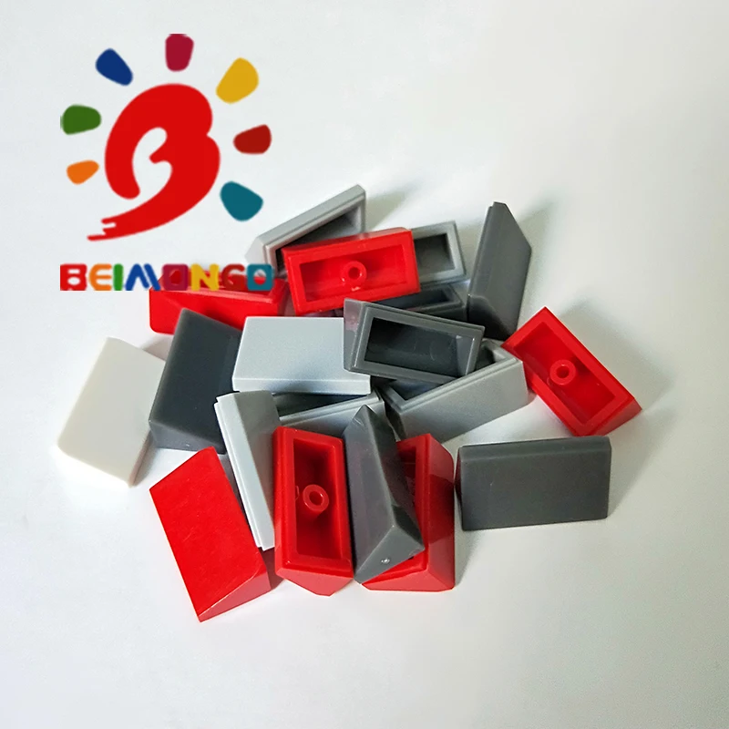 Бесплатная доставка! Строительные блоки BEIMONGO черепица на крышу 85984*1x2 2/3*50 шт.