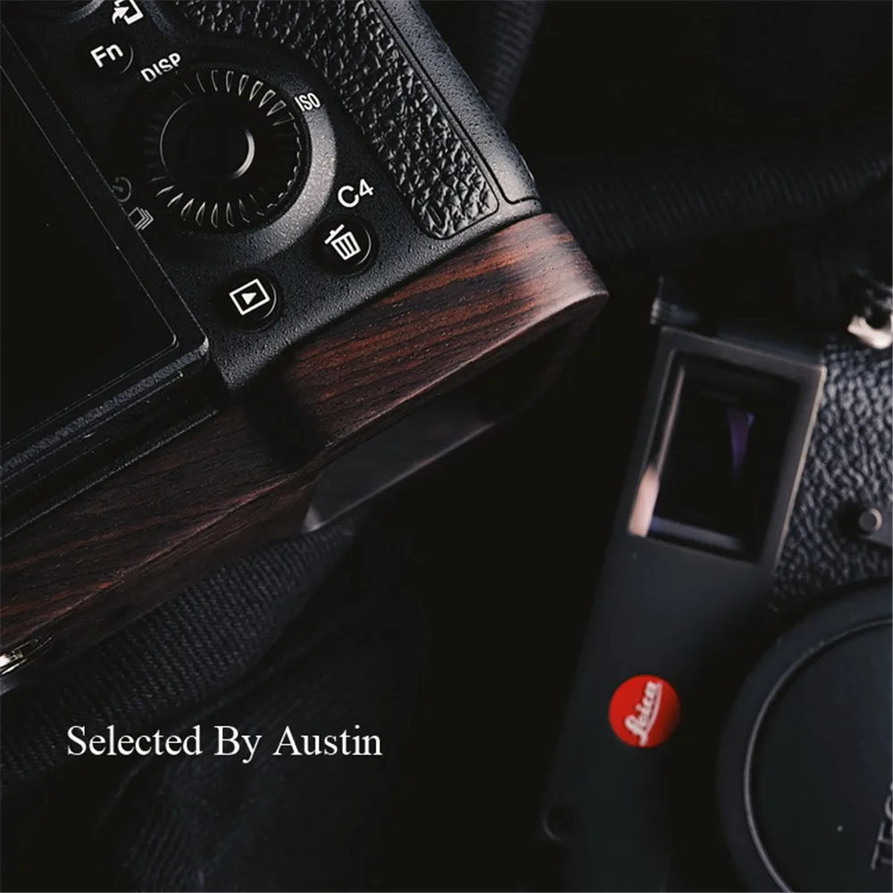 Ручной работы деревянная рукоятка пластина Кронштейн черный для sony A7R4 a7R IV A7RM4