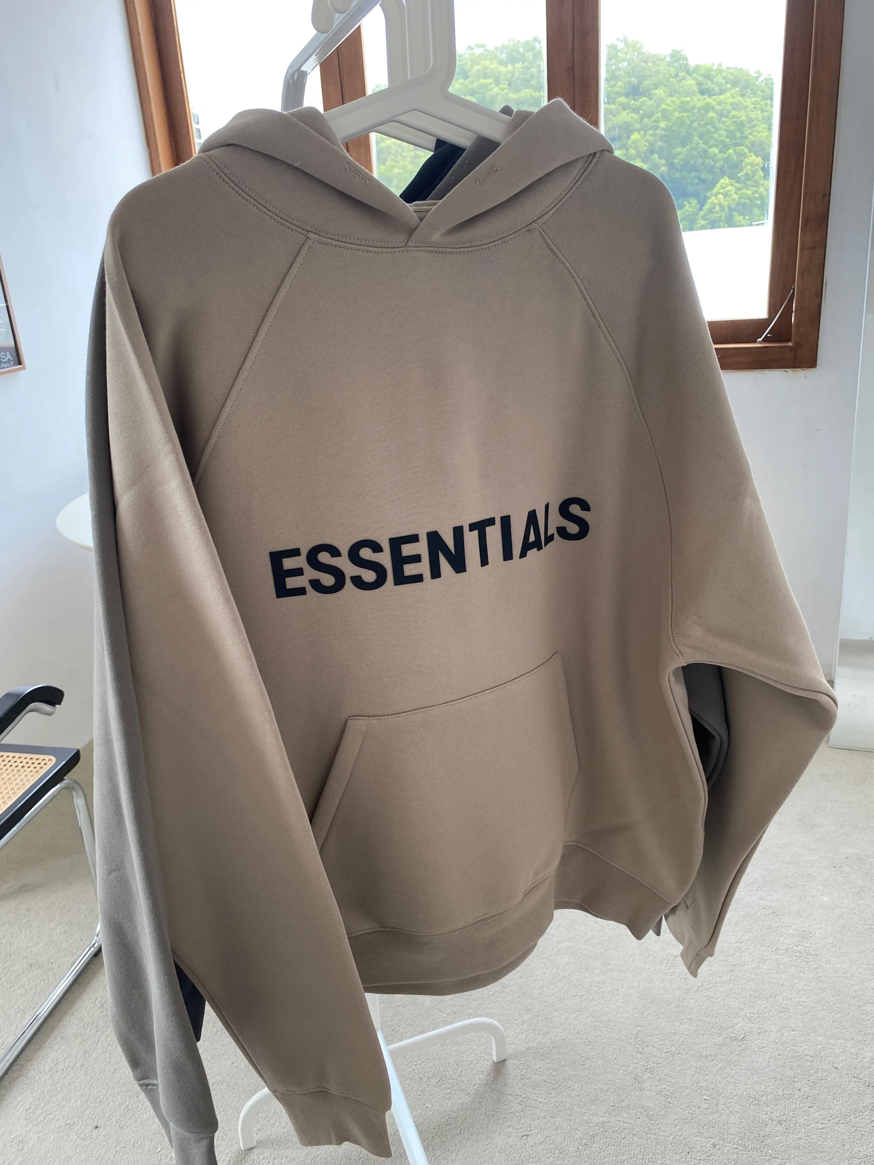 

Oversized Fashion Men's Hooded Sweatshirt with Letter ES Printed Hip Hop Style Couple