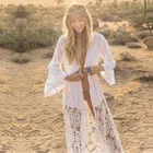 Пляжная накидка, кафтан, саронг, купальный костюм, кружевная накидка, пляжный парео, купальный костюм, накидка, женская одежда для плавания, Пляжная туника # Q908