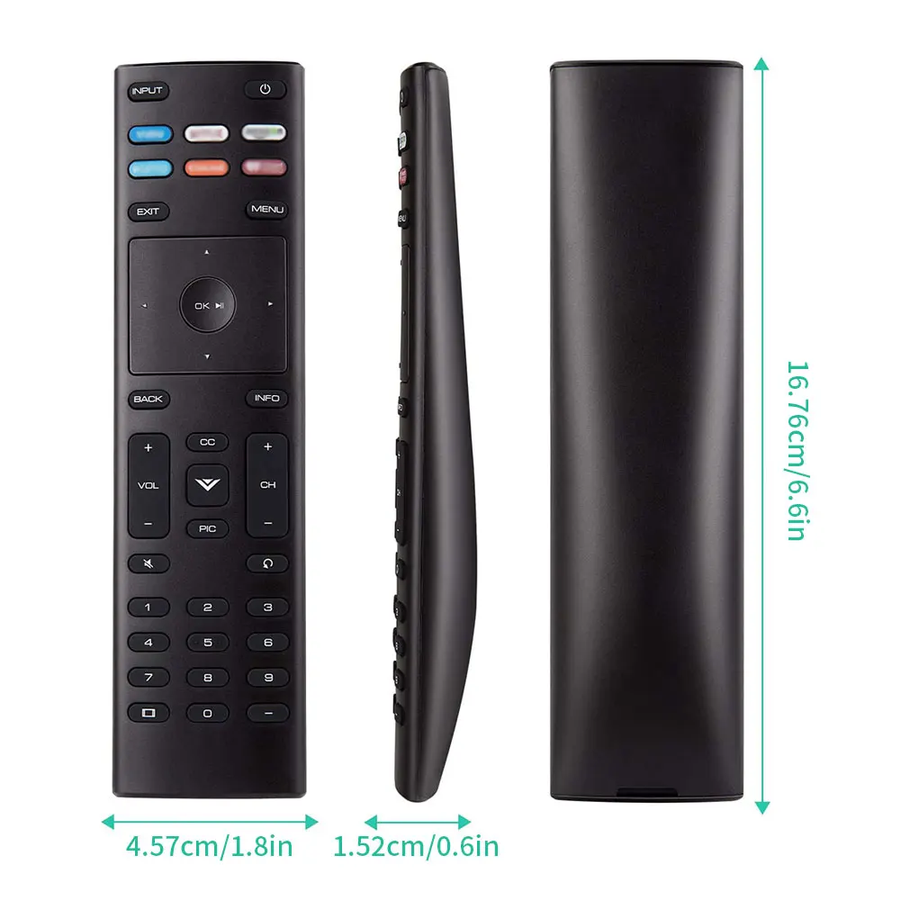 

Universal Remote Control XRT136 Replacement Remote Control With Simple Settings Compatible With VIZIO Smart LED LCD HD UHD TVs