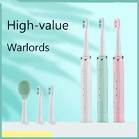 ultrasonic electric toothbrush wireless usb charging clean tooth brushes adult timer waterproof whitening tooth brushes cleaner