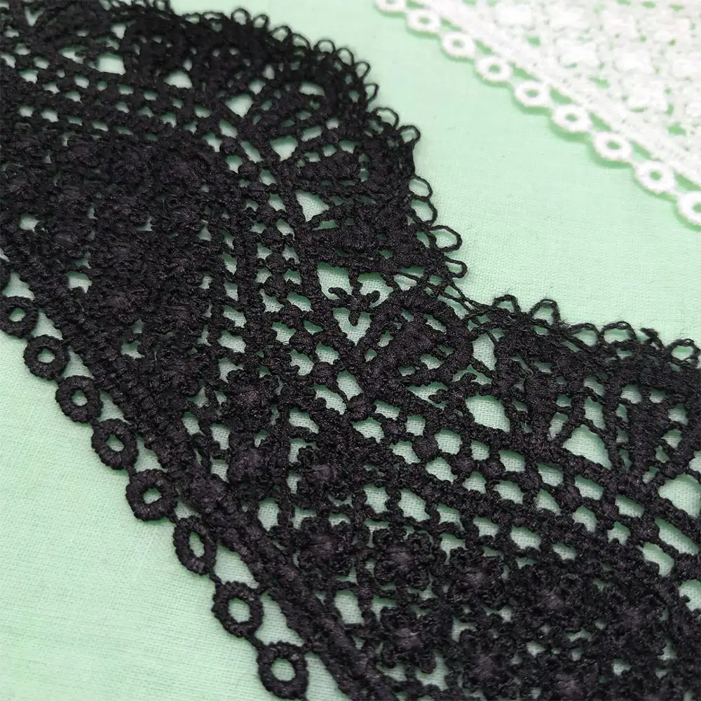 7 см Черно белые кружевные водорастворимые фабричные прямые кружева|Кружево| |