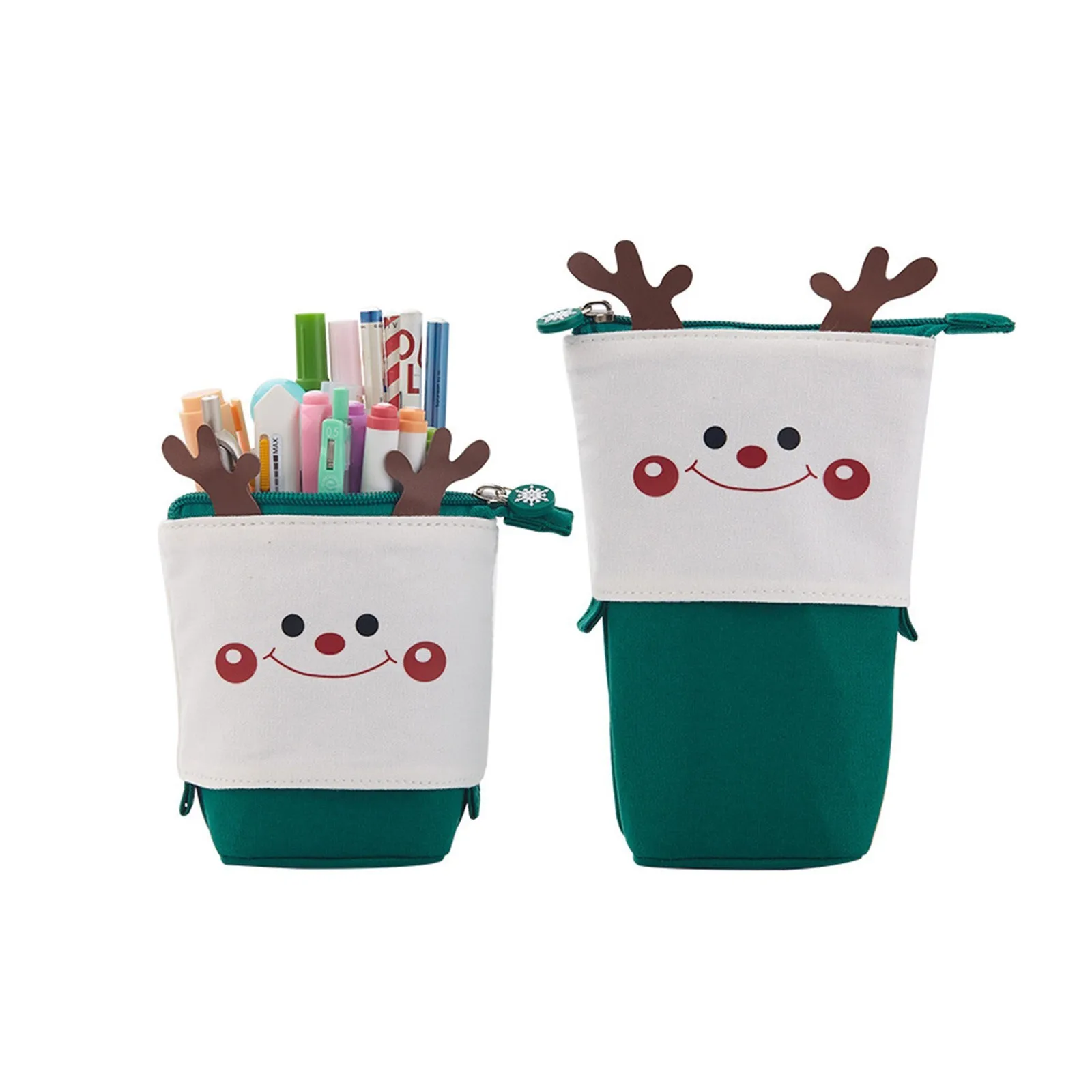 Christmas Pencil Bag Large Capacity Lovely Case Navidad Merry Decorations For Home New Year 2022 | Дом и сад