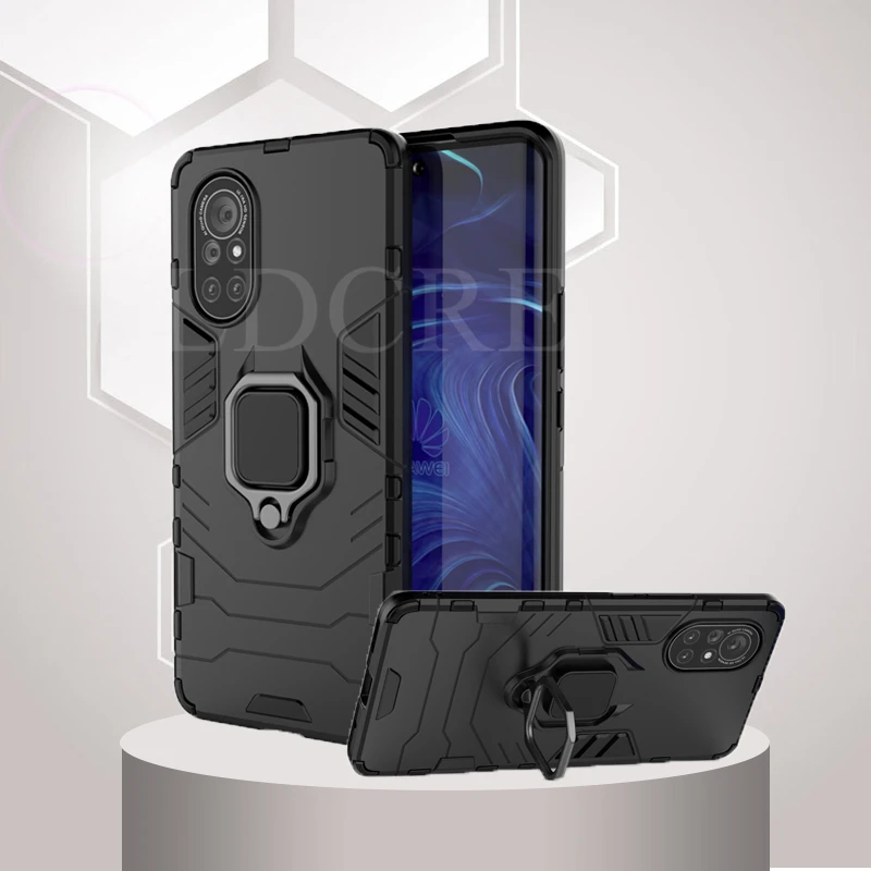 

For Huawei Nova 8 Case Armor Finger Ring Bracket Bumper Kickstand Shockproof Hard Case For Huawei Nova 8 Cover for Huawei Nova 8