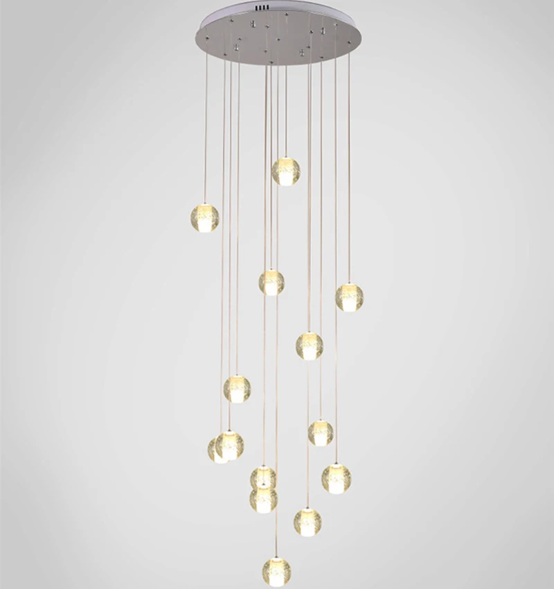 Светодиодный стеклянные шаровые подвесные светильники современный G4