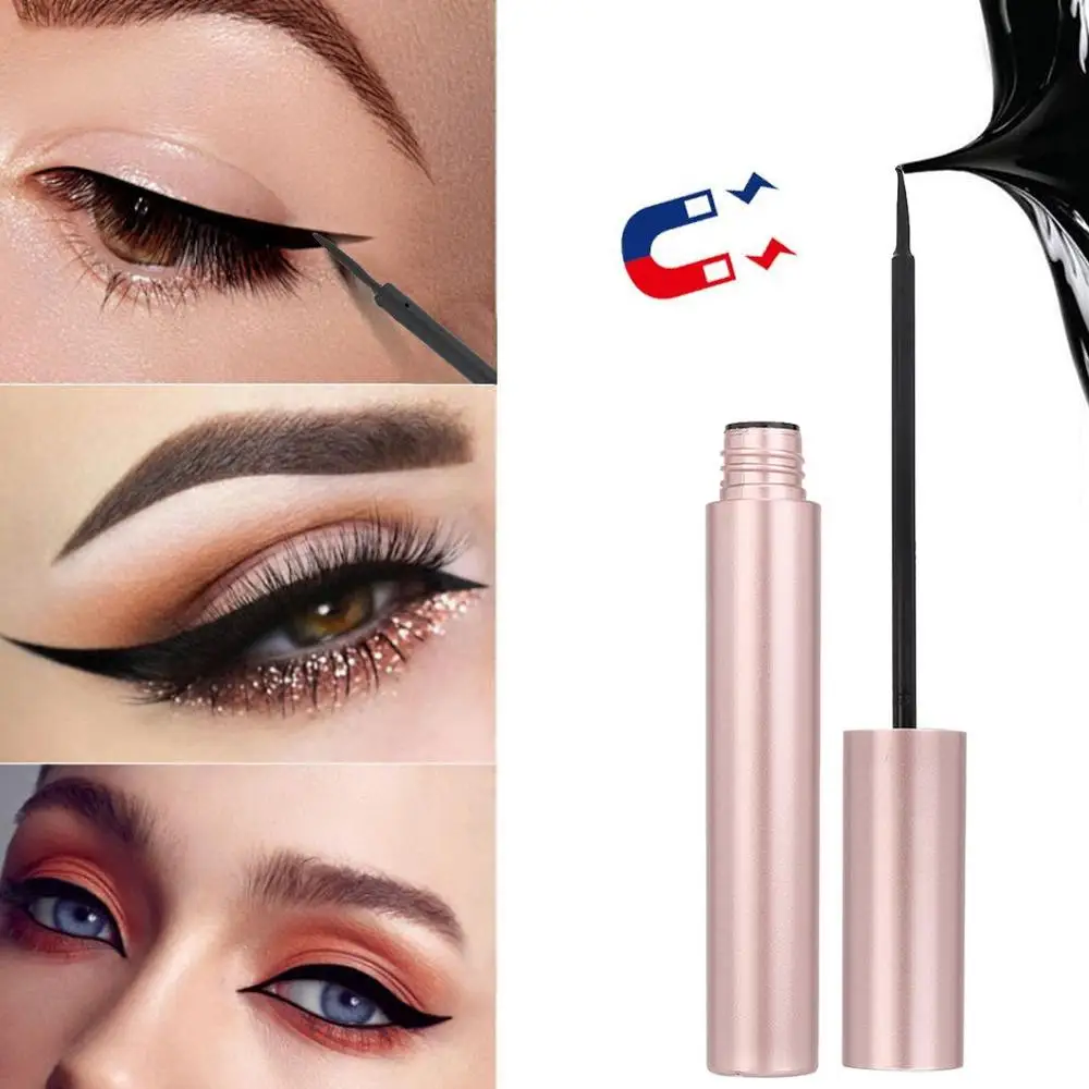Магнитная жидкая подводка для глаз с круглой трубкой натуральные накладные