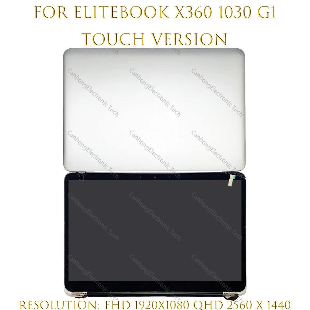 Новый ЖК-дисплей 13 3 дюйма FHD QHD + для HP EliteBook 1030 G1 сенсорный экран полная сборка