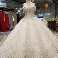 elegant 3d flowers ball gown wedding dress floor lenght off shoulder white wedding gown 2021 new lace up back luxury style