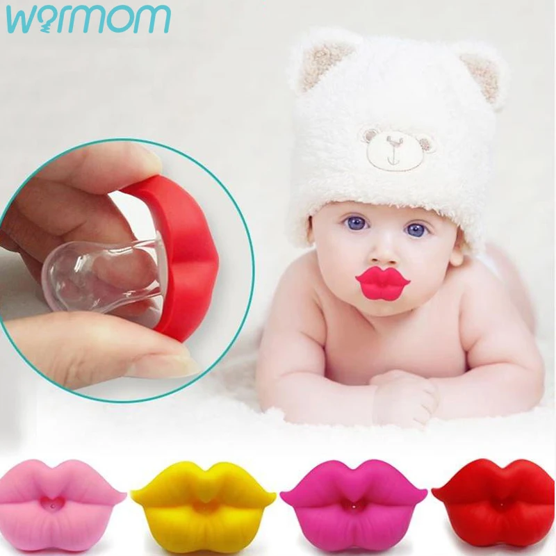 

Детская соска WARMOM Red Kiss Lips, 1 шт., забавная мягкая силиконовая соска для детей 0-3 лет, безопасный нетоксичный материал, уход за полостью рта