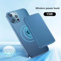 10000mah power bank 15w magnetic wireless fast charger powerbank mobile phone battery for iphone 12 13 pro max xiaomi samsung