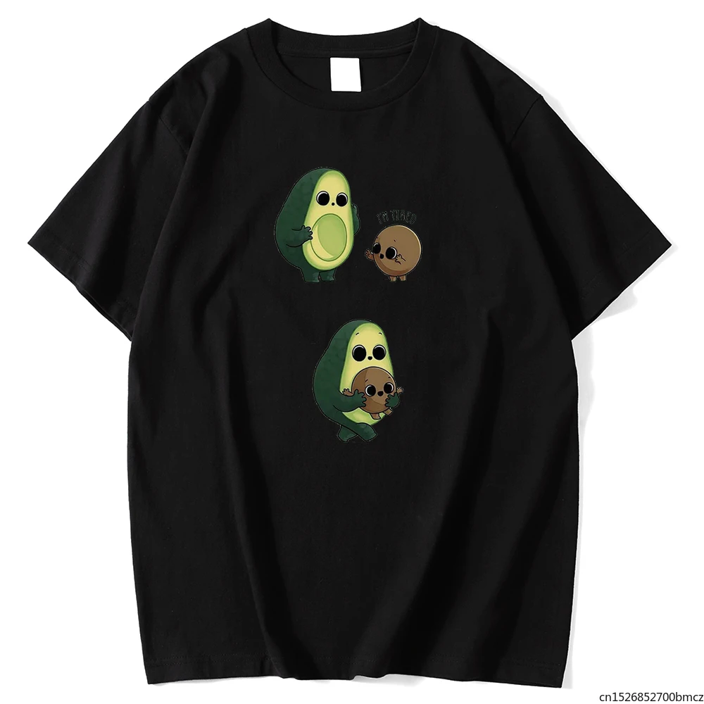 

Avocado Cartoons Cute Printing Women T Shirt Sport Crewneck Tshirts Fashion High Quality WoWomen Short Sleeves