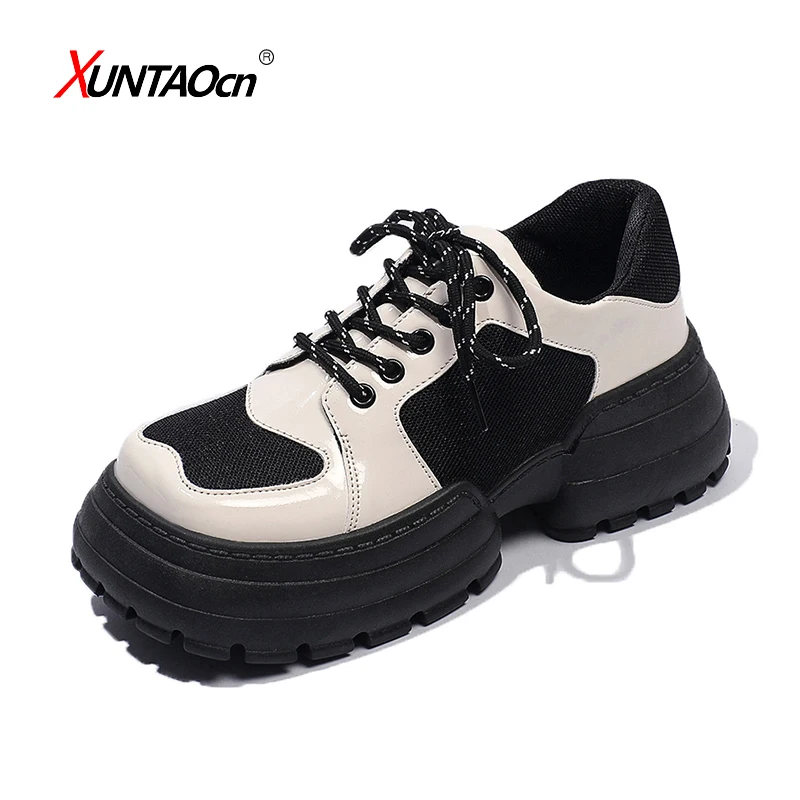 

Женские массивные кроссовки на скрытом каблуке, женские туфли на танкетке, осенняя женская обувь на платформе