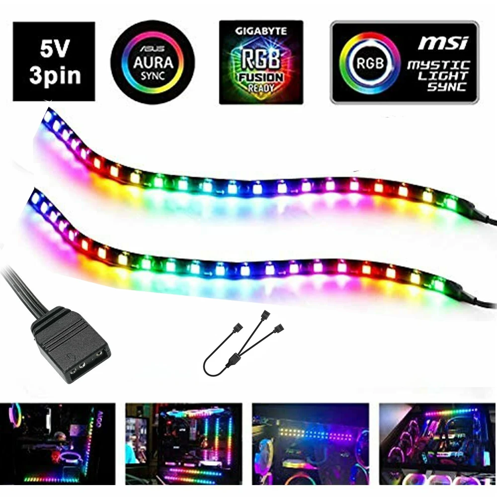 RGB светодиодная лента Viktorovna WS2812B для ПК | AliExpress