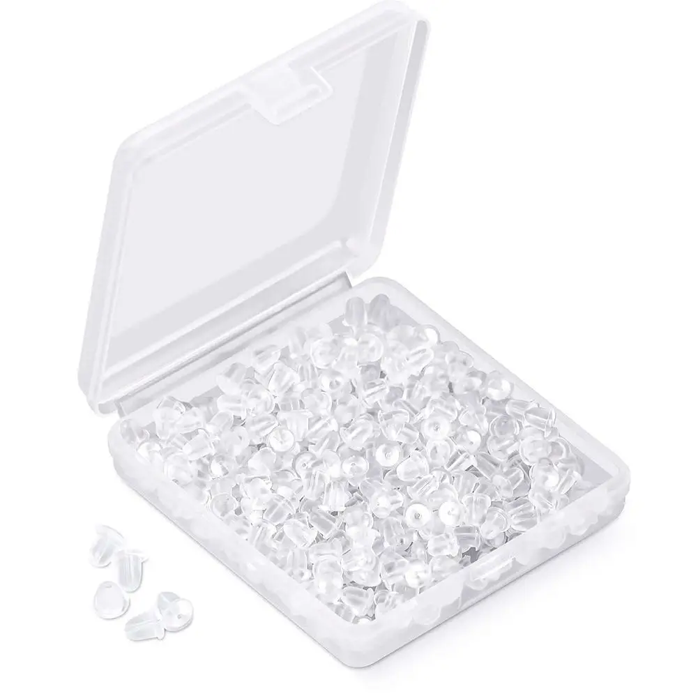 Заглушки для серег колпачки силиконовые самостоятельного изготовления