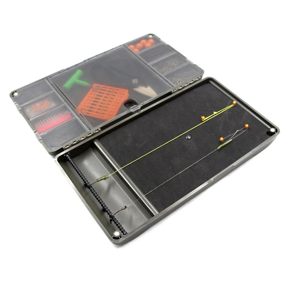 

Fishing Rig Board Box Terminal Tackle System Carp Swivels Hooks Storage System With 8 Secure Compartments For Terminal Tackle