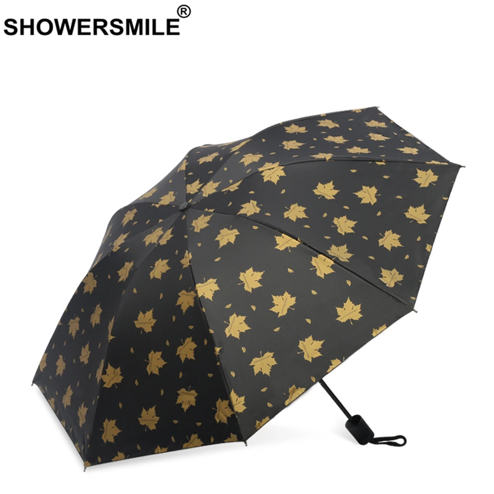 Дамская Панама шляпа зонтик с изображением листьев черного и золотого цвета