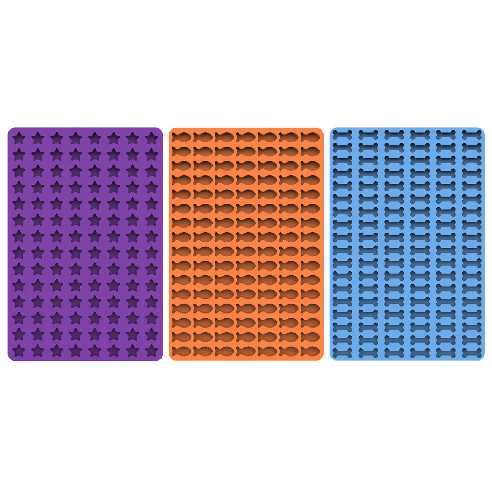 

DIY Flexible Silicone Dog Food Biscuit Mould Chocolate Pet Dog Treats Pan Gummy Candy Cake Baking Mold Stars Bones Fish Molds