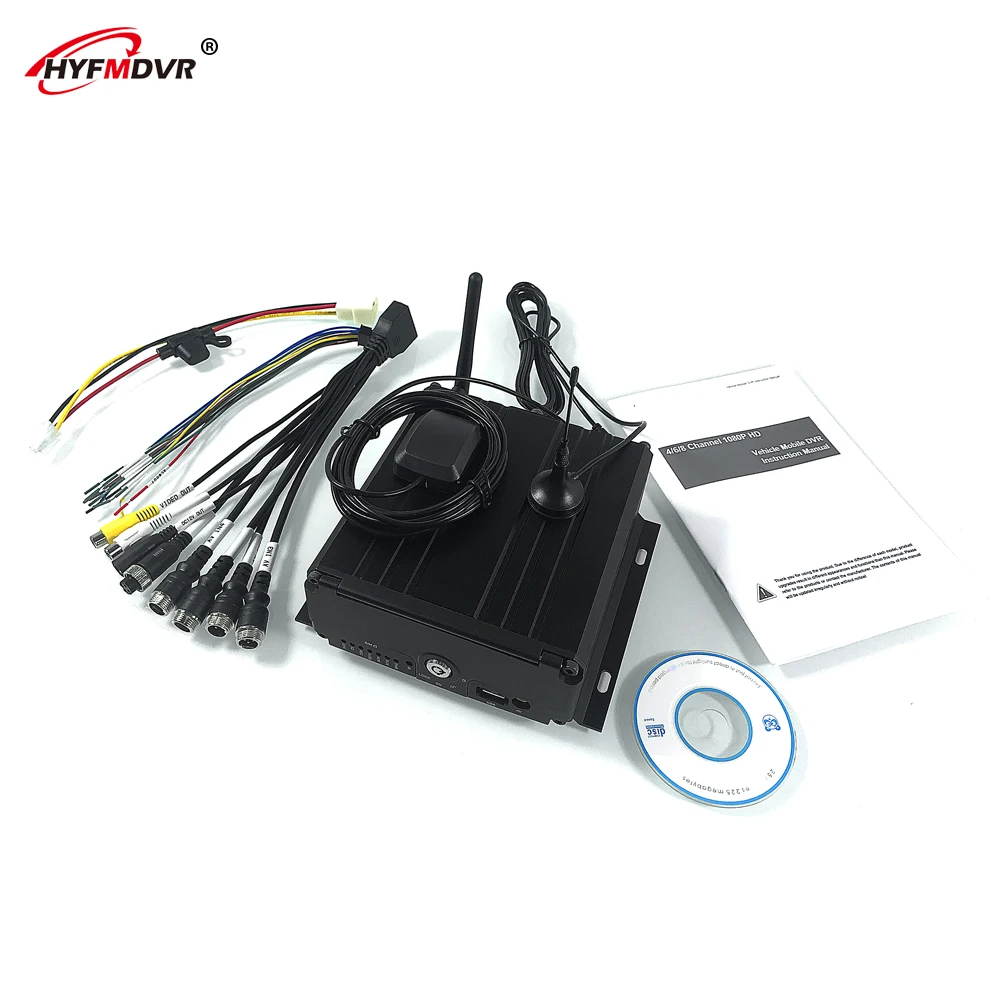 HYFMDVR оптовая продажа с фабрики 3g gps WIFI мобильный видеорегистратор ahd 1080p два