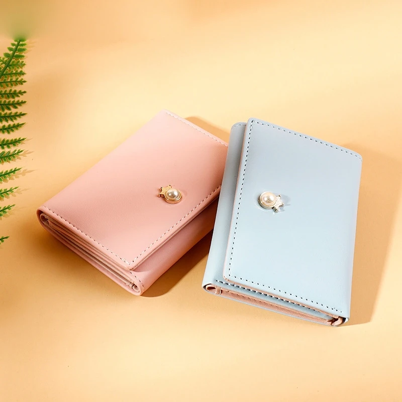 Модный женский мини-кошелек из искусственной кожи с пряжкой маленький кошелек