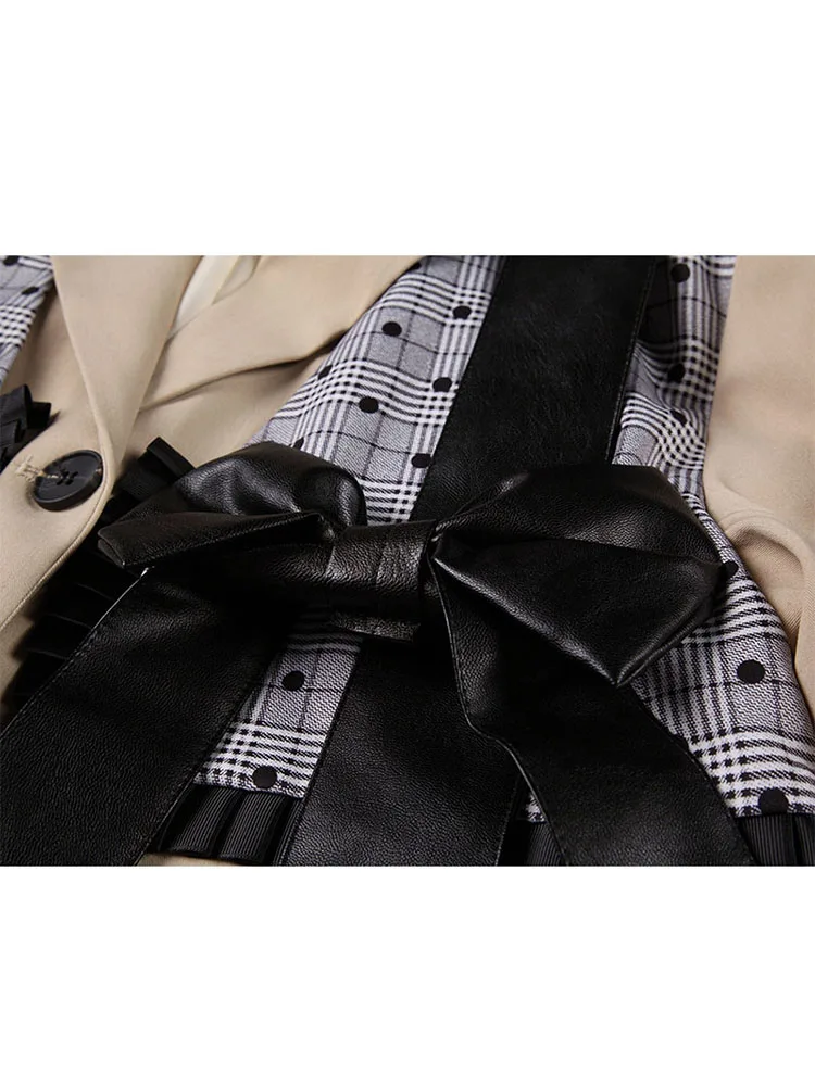 Женский однобортный Тренч с бантом свободная винтажная уличная одежда в стиле