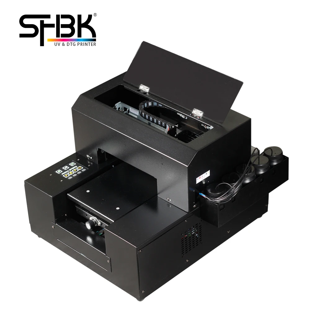 УФ планшетный принтер SHBK A4 L800 L805 печатные документы тонкое стекло кожа дерево