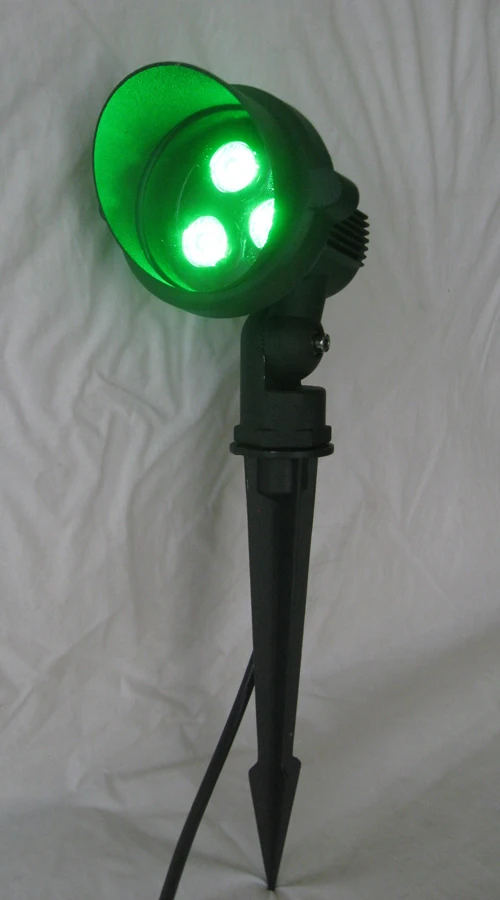 CE IP65 9W LED RGB garden light spotlight with spike led lawn 3X3W tri-chip 12V DC DS-07-6-9W-RGB | Освещение