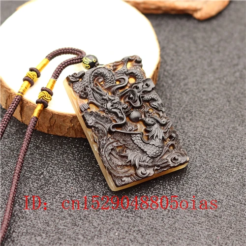 Коллекционные предметы ожерелье с подвеской из бычьего рога дракона Феникса