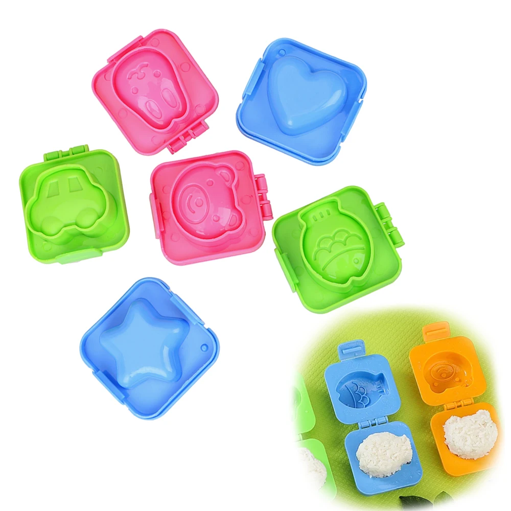 6 шт./компл. мультфильм суши кухня сделай сам шеф повар рисовый шар формы для бенто