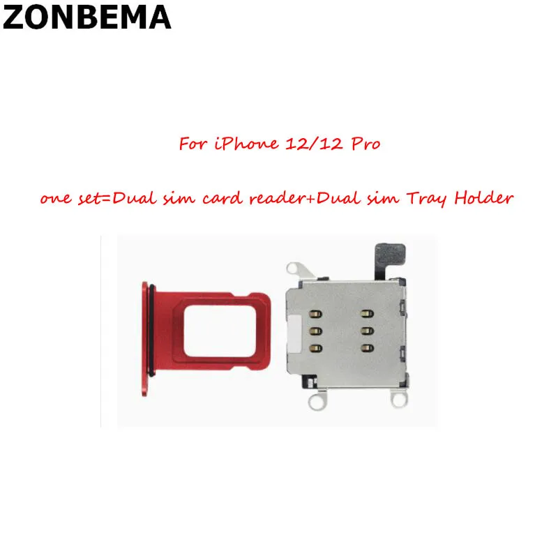 Запасные части для ремонта разъем двух Sim-карт гибкий кабель iPhone 12 Pro Max держатель