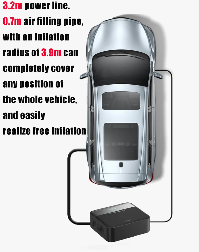 Online 70mai-compresor De Aire Original Para Coche, Mini Bomba Eléctrica Portátil, Sistema De Supervisión De Presión De Neumáticos, Xiaomi 70mai