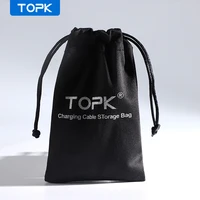 topk storage bag power bank case for usb cable usb charger phone pouch storage box mobile phone accessories 10030mm