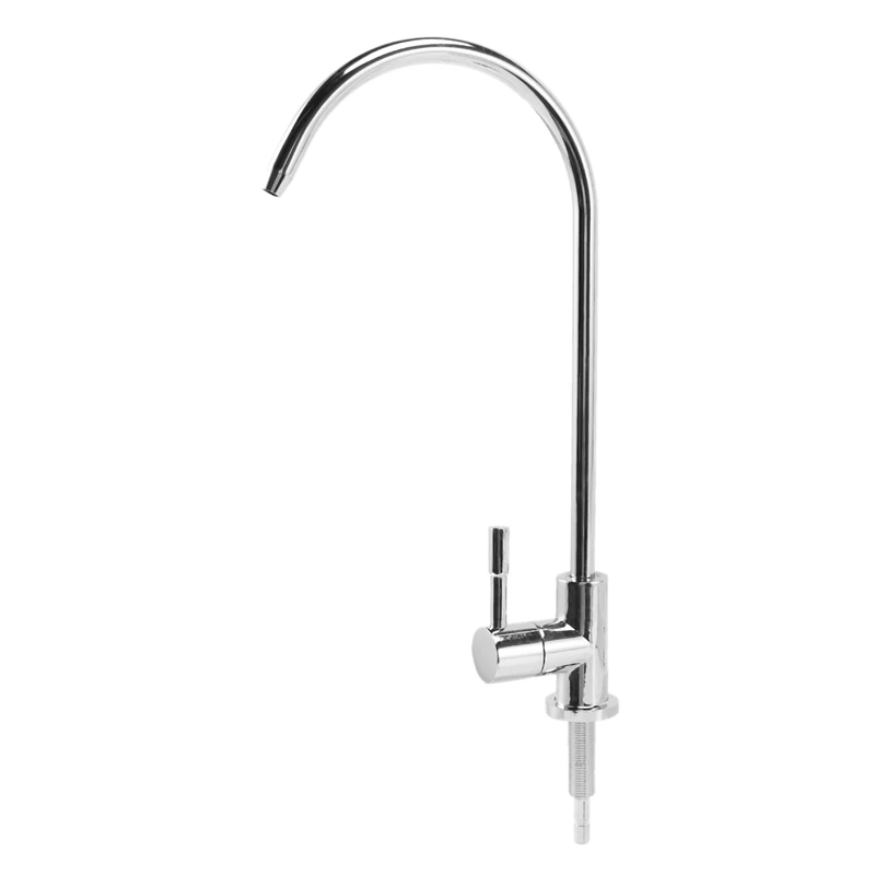 

1/4 Inch Chrome Drinking Water Filter Faucet Reverse Osmosis Sink Kitchen Tap