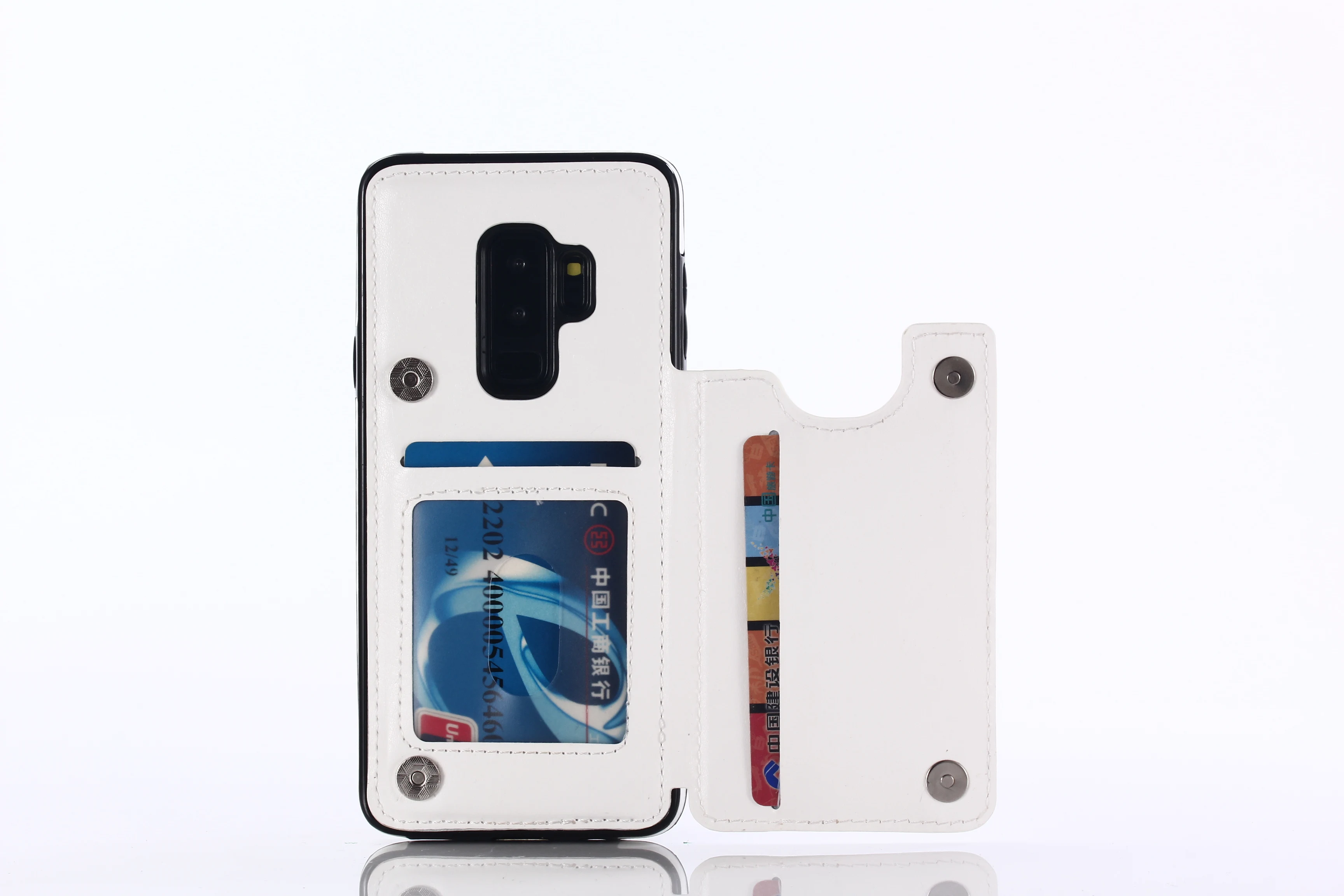 Двухкнопочный Новый Флип кошелек для samsung Galaxy S7 Edge S8 Plus S9 S10 Note8 9 кронштейн чехол из