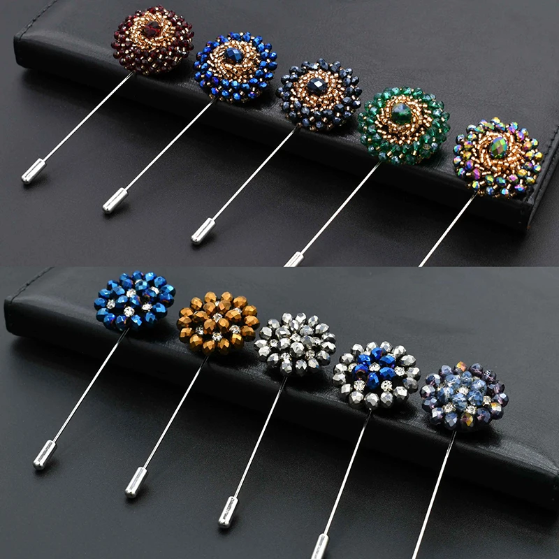 Лидер продаж броши на лацкан в форме цветка для мужчин и женщин булавки