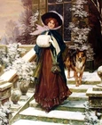 GATYZTORY картина из страз леди с собакой, мозаика ручной работы, вышивка крестиком, полная выкладка, алмазная вышивка, украшение для дома