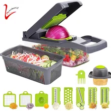 Vegetable Cutter 10 in 1 Multifunction Fruit VEGET SLICER Grater for Potato Carrot Onion Kitchen Gadget Sets Food Processor Tool
