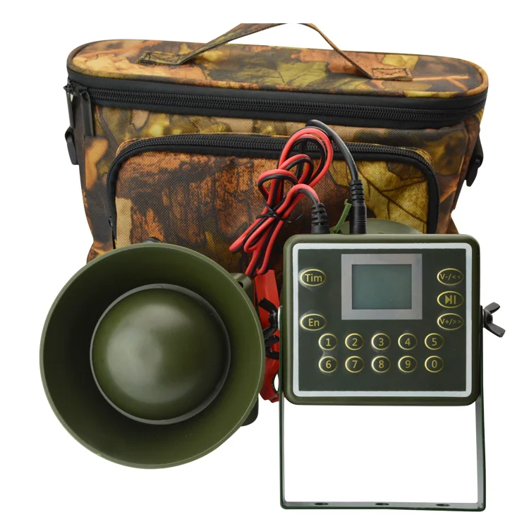 Army Green 2 шт. 60 Вт колонки охотничьи приманки для Утка Птица звонящий звук Ловушка Охота Птица устройство электроника mp3 птицы плеер водонепроницаемый - Цвет: Army Green