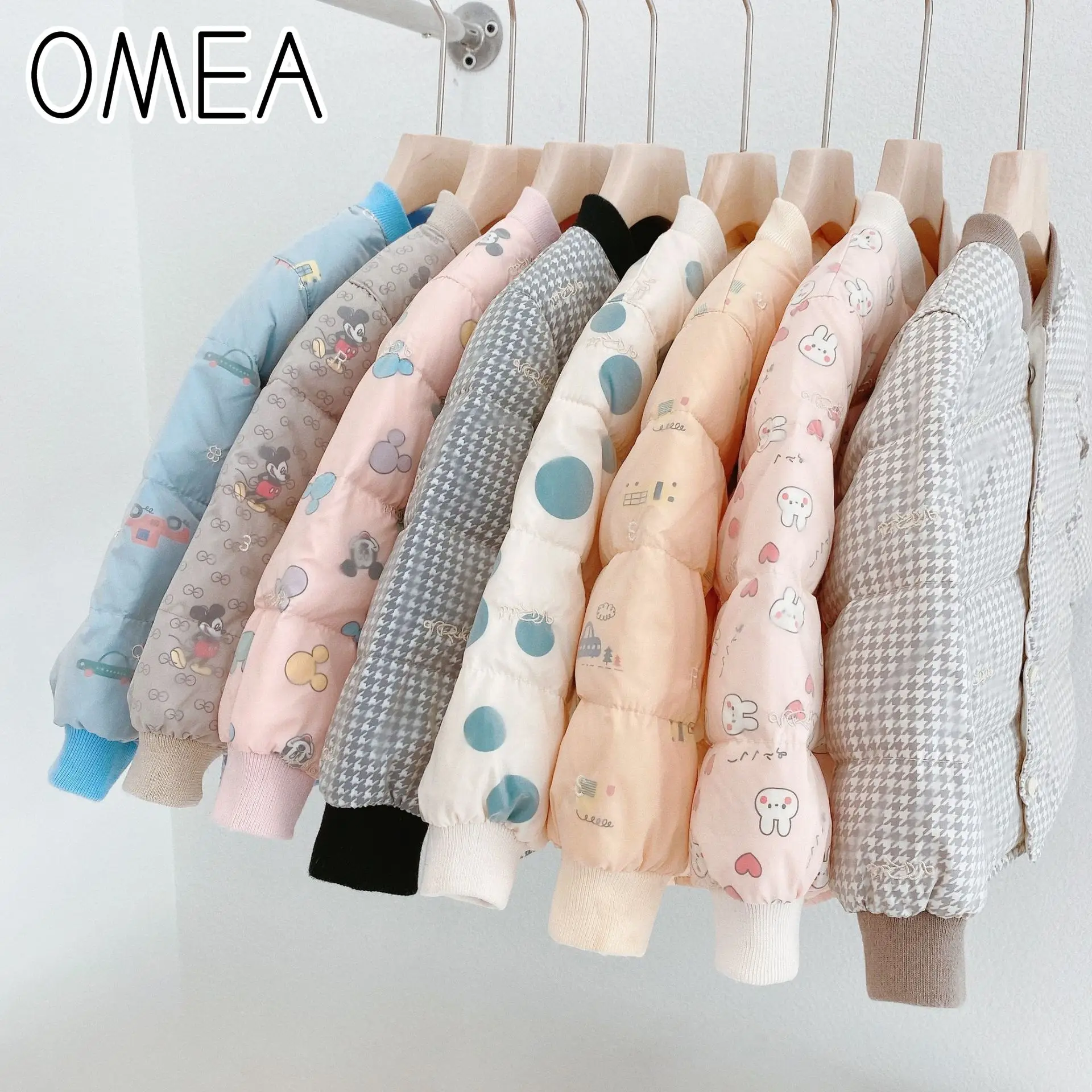 

Детский пуховик OMEA, зимний, теплый, на утином пуху, двухслойный, для мальчиков и девочек