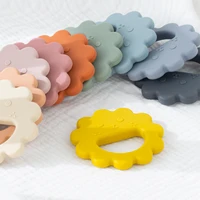 cartoon lion baby silicone teether molar toy training hand grip food grade silicone bpa free chewing baby stop sucking thumb toy