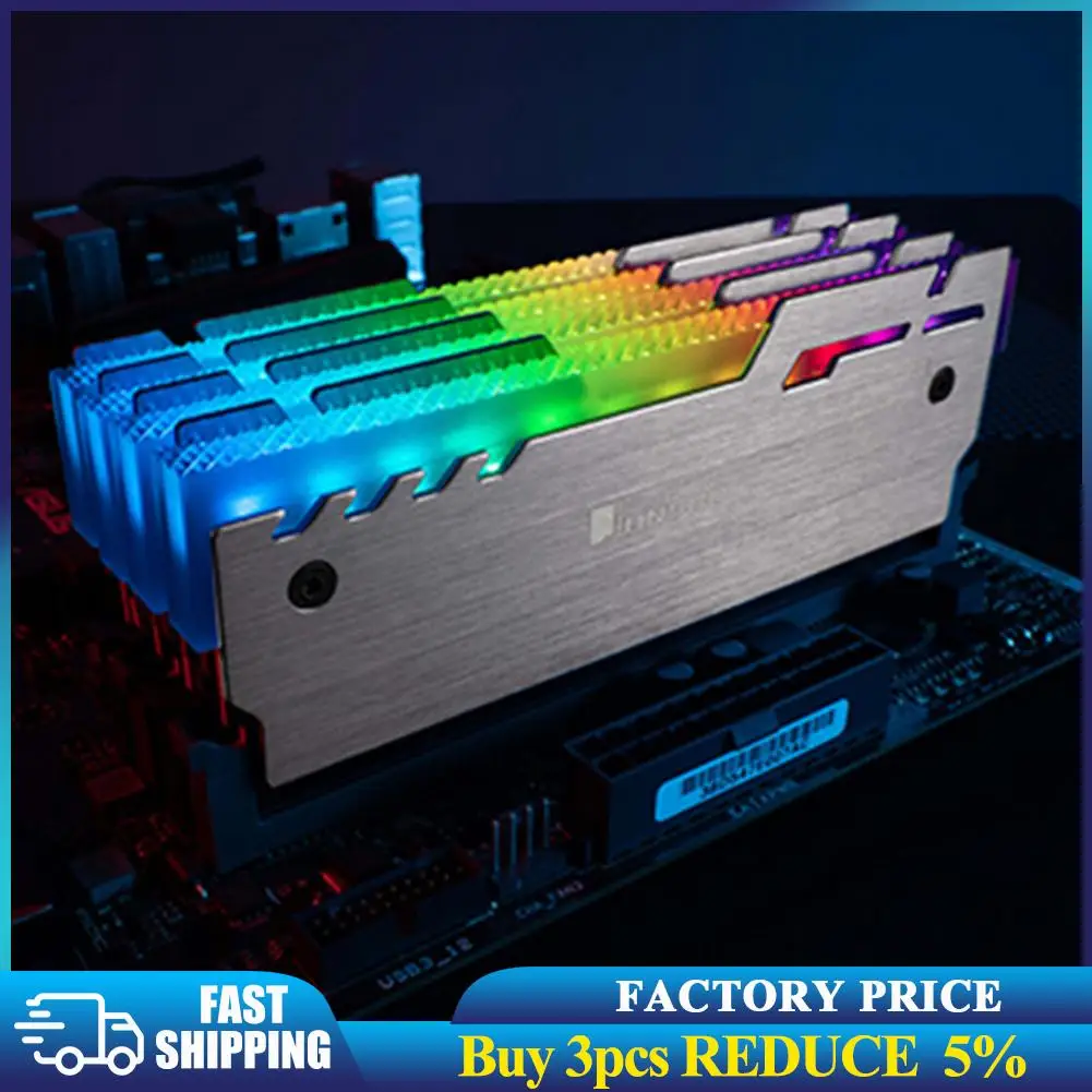 

JONSBO NC-3 2pcs RAM Heatsink Radiator A-RGB Memory Heat Dissipation Cooler Support for High / Low Memory Memory Radiator Newst