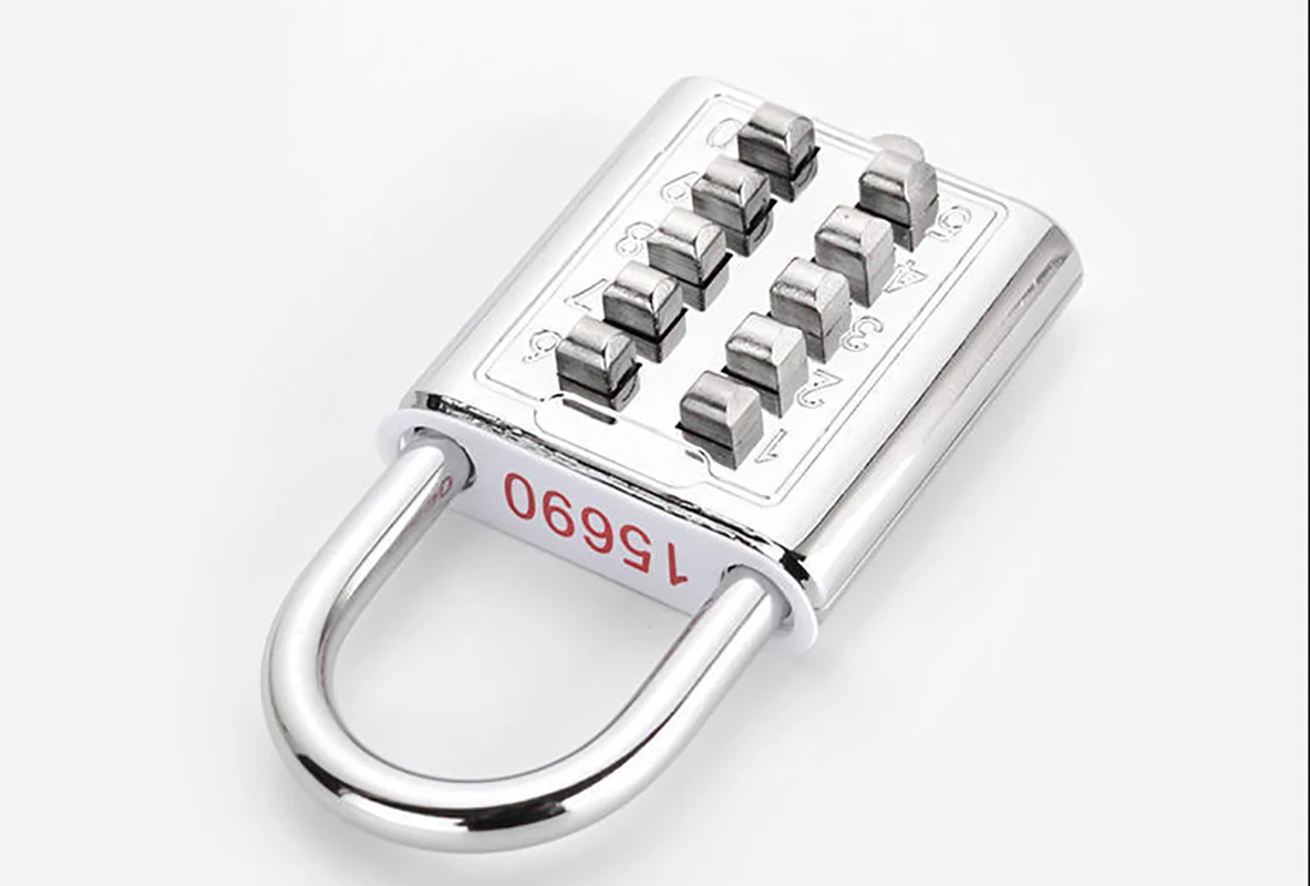 Кодовый замок с кодом для багажа из цинкового сплава 8 цифр