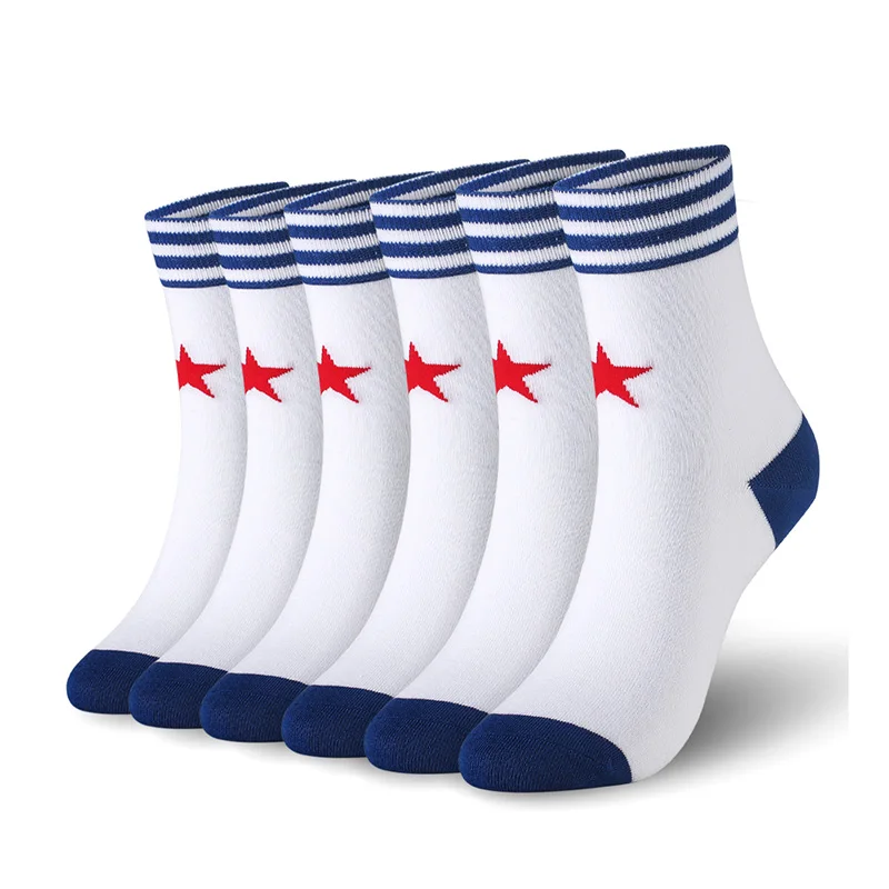 Cotton men socks fashion contrast man large size brand (EU 39-46) (US 7.0-12.0) VKMONY | Мужская одежда