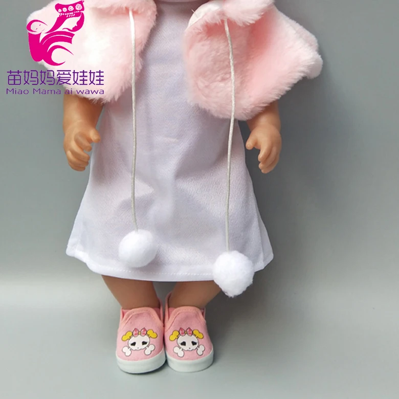 Белоснежка платье принцессы вечернее меховое с шалью для 18 дюймов детские куклы