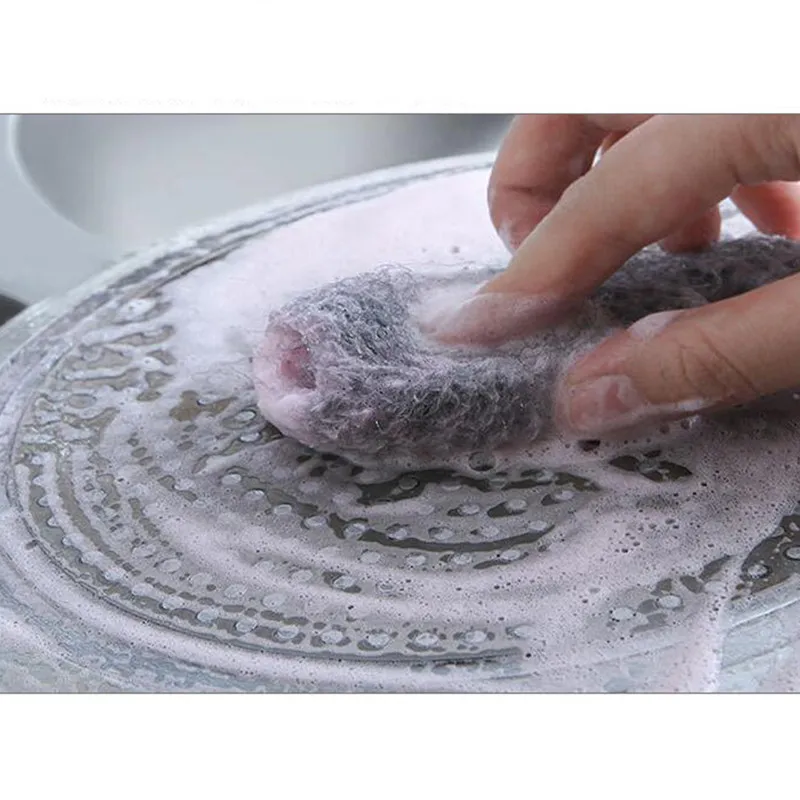 Чистящие щетки из нержавеющей стали для мытья посуды шаровая щетка горшка