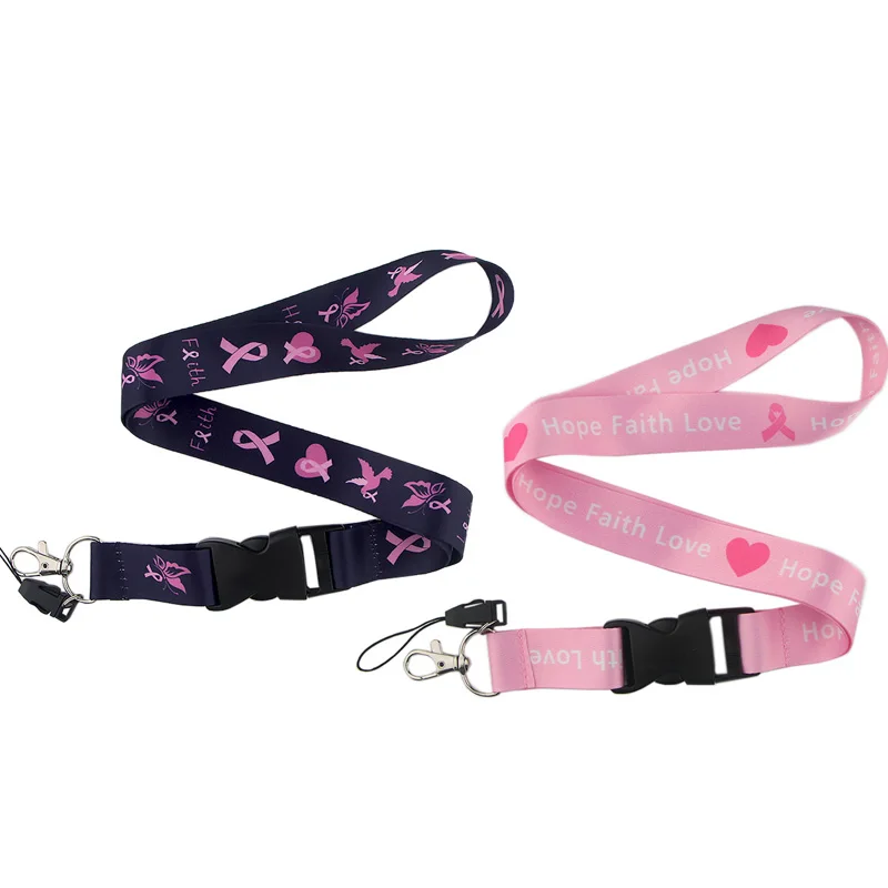 CA88 ремень на шею для защиты от рака груди ремешок ключей ID карты телефонных